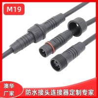 AHUA澳華M19洗墻燈電纜防水航空插頭燈飾設備防水連接器