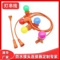 AHUA澳華e27歐規(guī)防水接頭戶外防水線植物美歐標(biāo)庭院草坪防水燈串線